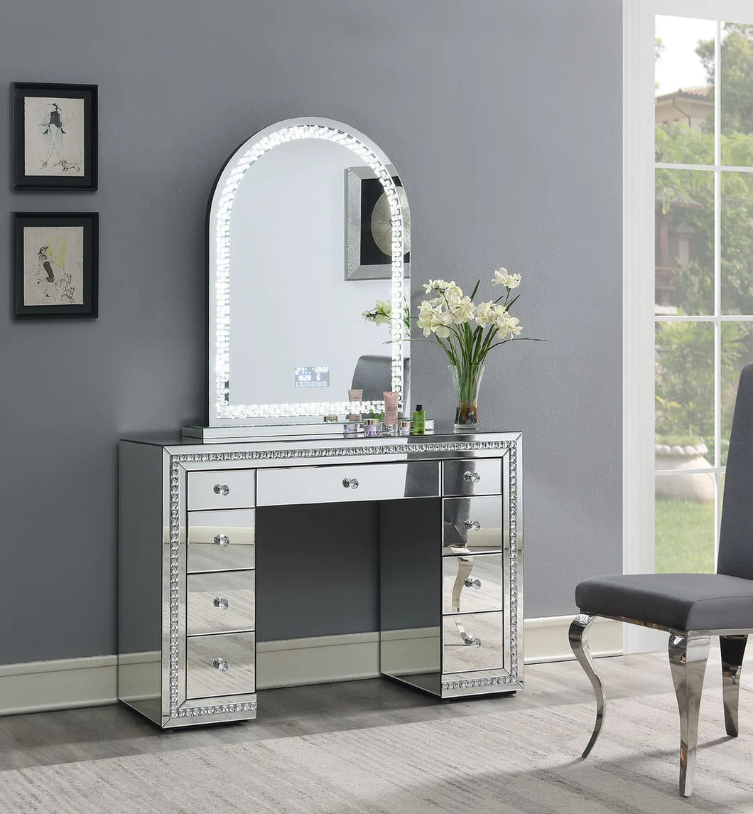 Vanity Table With Bluetooth Mirror