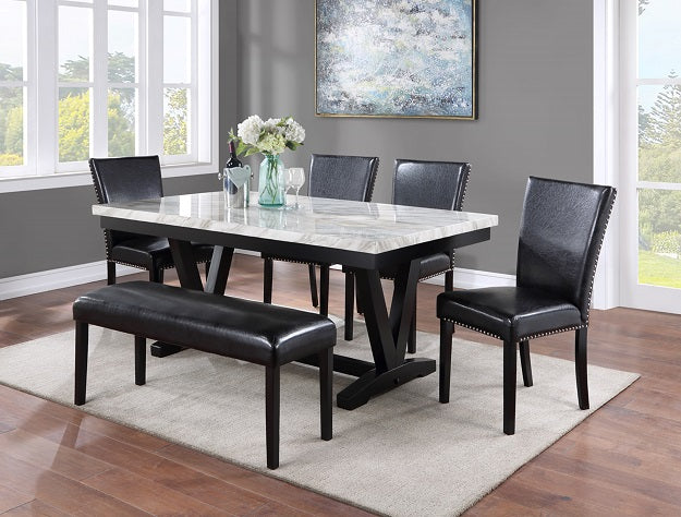 Tanner Crown Black Dining Set