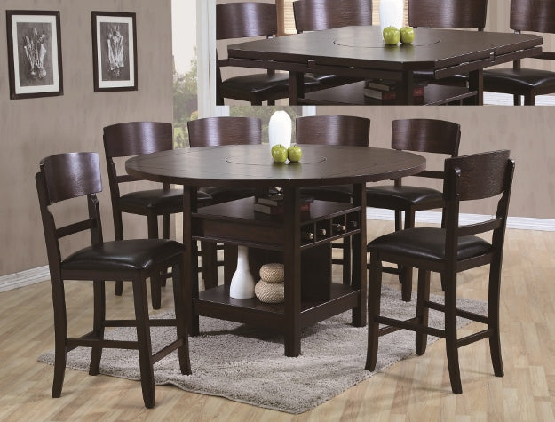 Connor Espresso Counter Height Dining Set