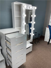 Load image into Gallery viewer, Liliana 6 Drawer &amp; Sliding Mirror Vanity
