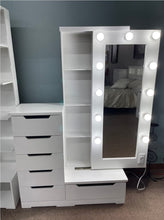 Load image into Gallery viewer, Liliana 6 Drawer &amp; Sliding Mirror Vanity
