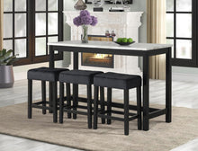 Load image into Gallery viewer, Gloria Black Pub Table &amp; Stools (3 Colors)
