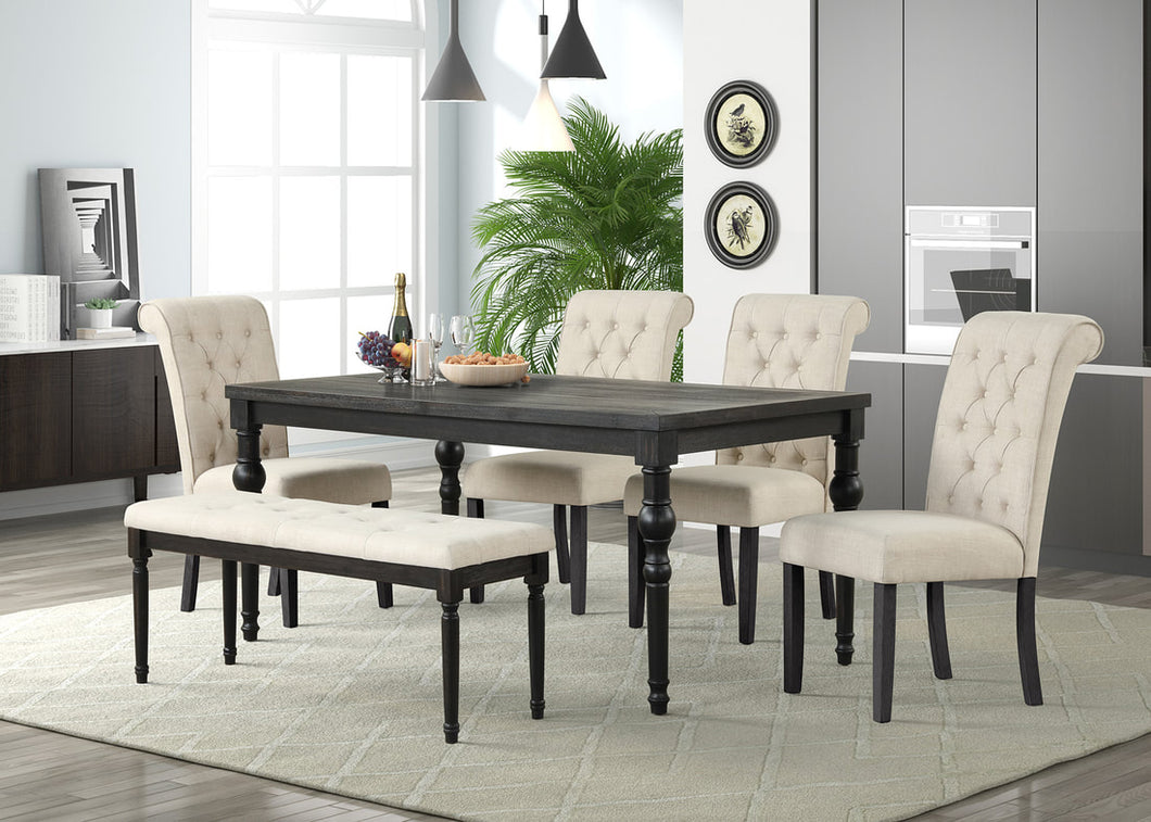 Farah Dining Set with Bench