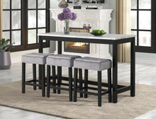 Load image into Gallery viewer, Gloria Black Pub Table &amp; Stools (3 Colors)
