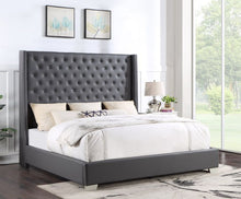 Load image into Gallery viewer, Diamond Faux Leather Bedframe (2 Colors)
