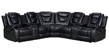 Load image into Gallery viewer, Jordan Black Reclining Sectional
