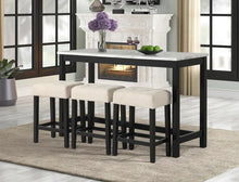 Load image into Gallery viewer, Gloria Black Pub Table &amp; Stools (3 Colors)
