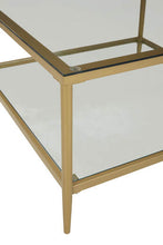 Load image into Gallery viewer, Gold Finish 3pc Table Set
