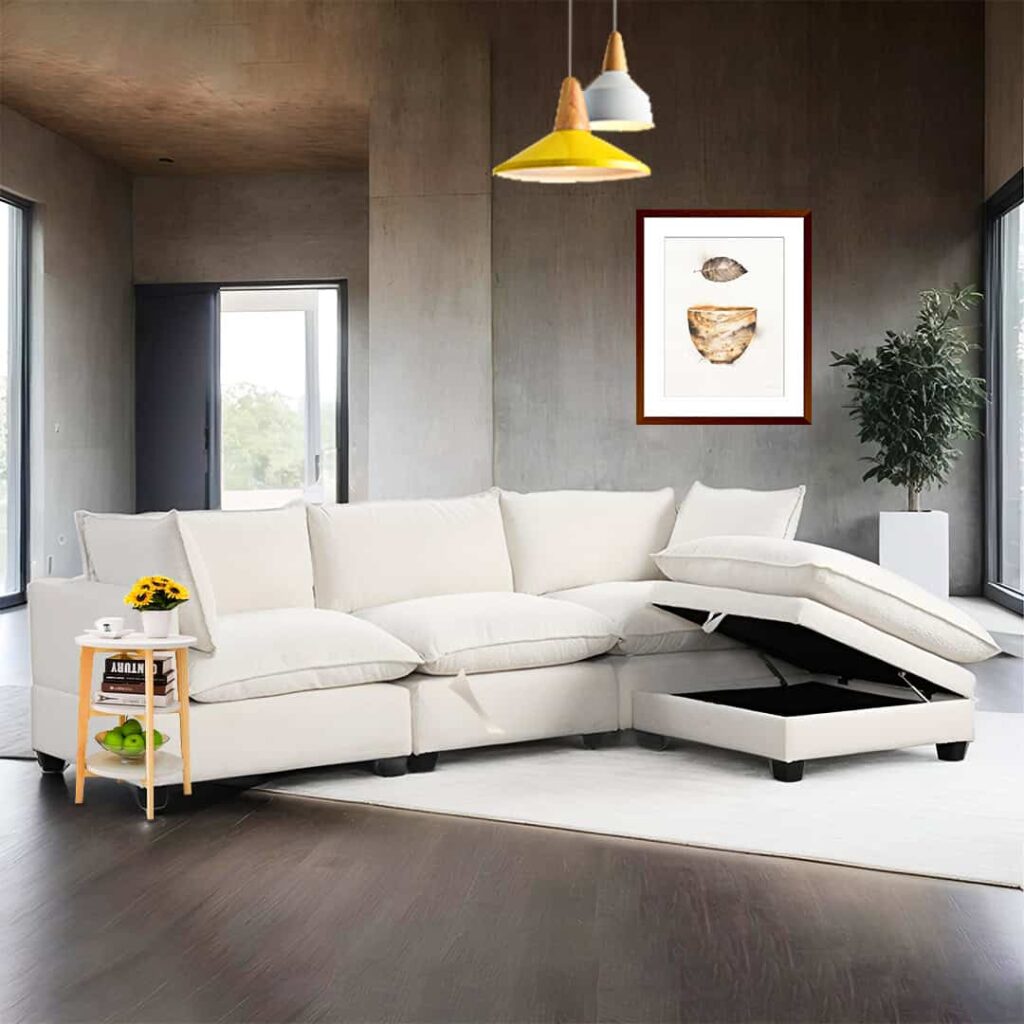 cloud2 boucle modular sectional