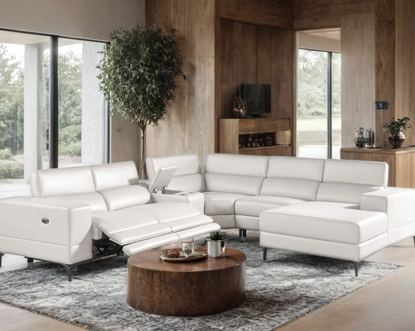 MILANO PEARL - 6PC Power Reclining Sectiona