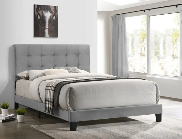 A930-Gray Platform Bed