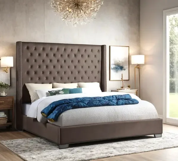 AH224-6ft Mocha Bed Frame