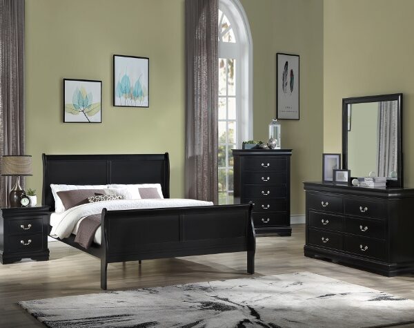 LAURA BLACK BEDROOM