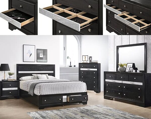 REGINA BLACK BEDROOM