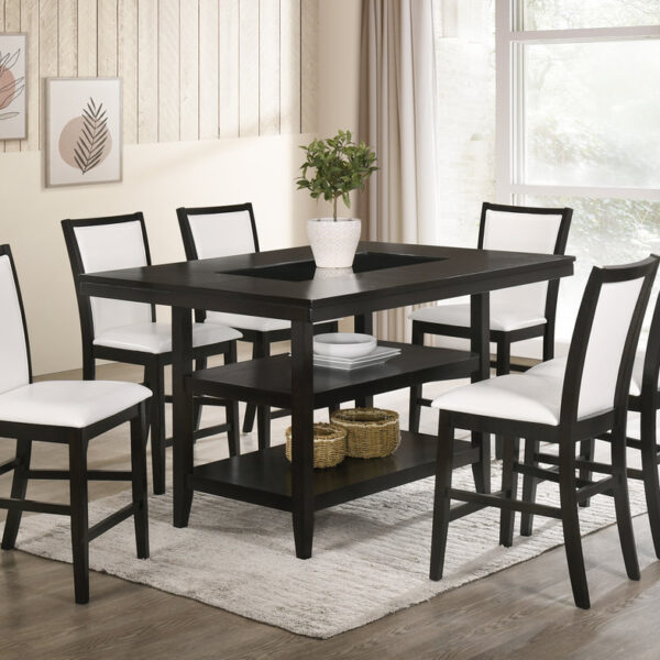 Condor White - Counter Height Table & 6 Chairs