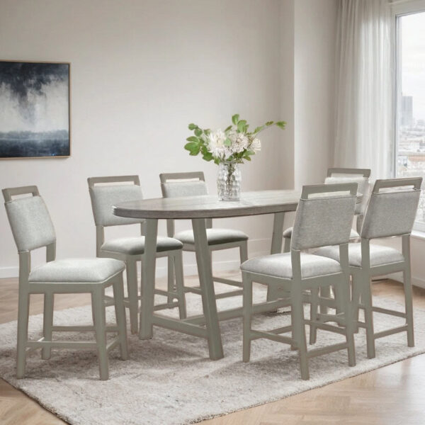D2500 Counter Height Table + 6 Chair Set