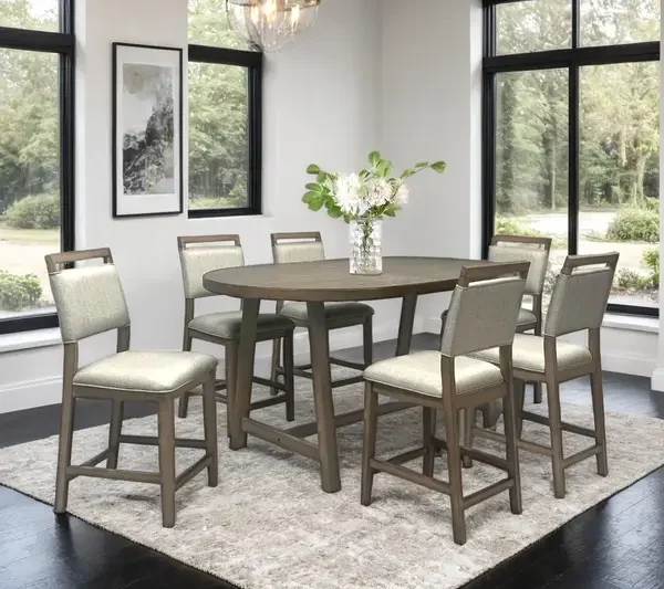 D2510 Counter Height Table + 6 Chair Set