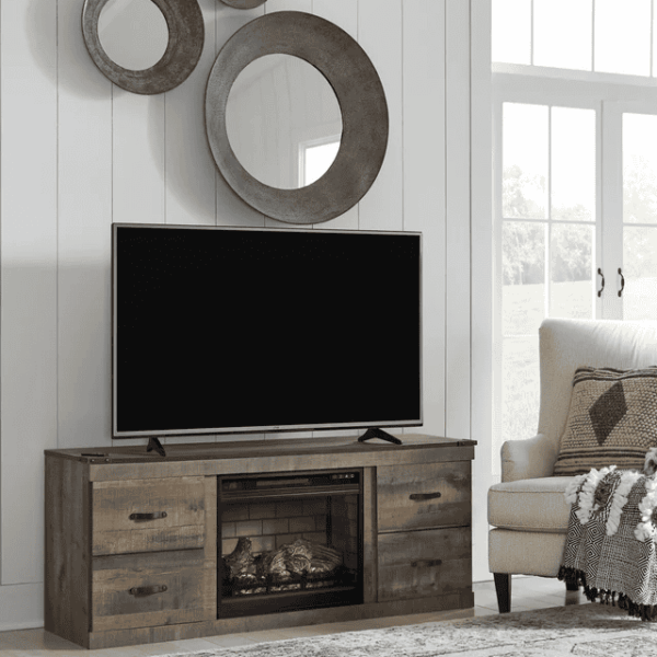 AF-446 TV/Fireplace 60" | Brown