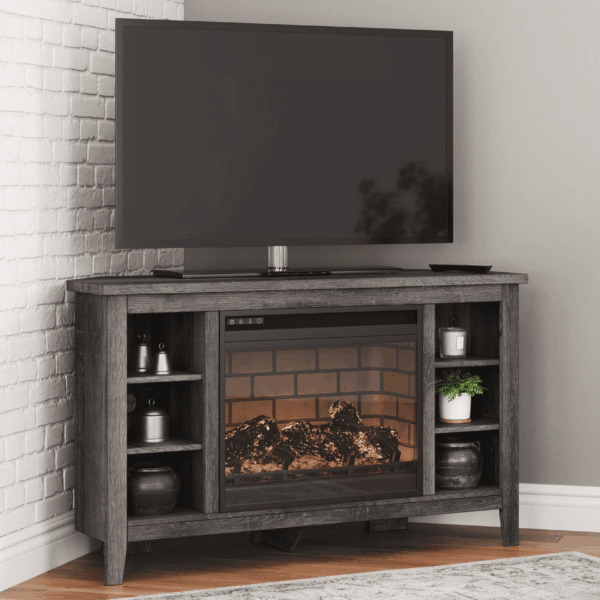 AF-275 Corner TV/Fireplace 48" | Gray