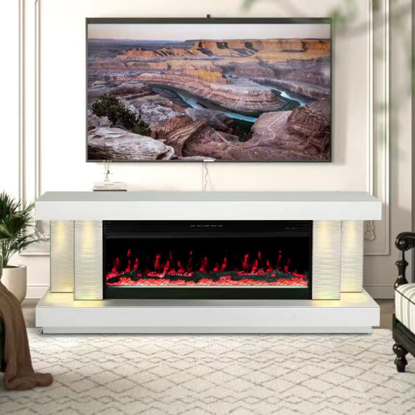 AF-91 TV/Fireplace 71" | White