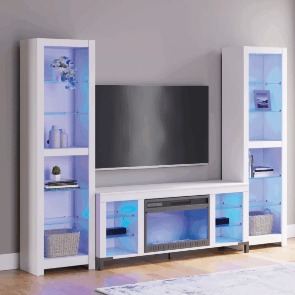 AF-2721 TV/Fireplace 59" | White
