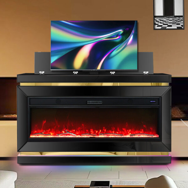AF-93 TV/Fireplace 71" | Black