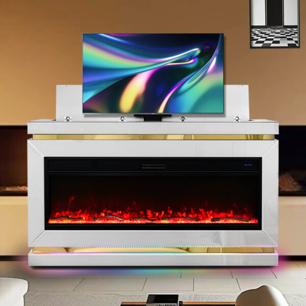 AF-94 TV/Fireplace 71" | White