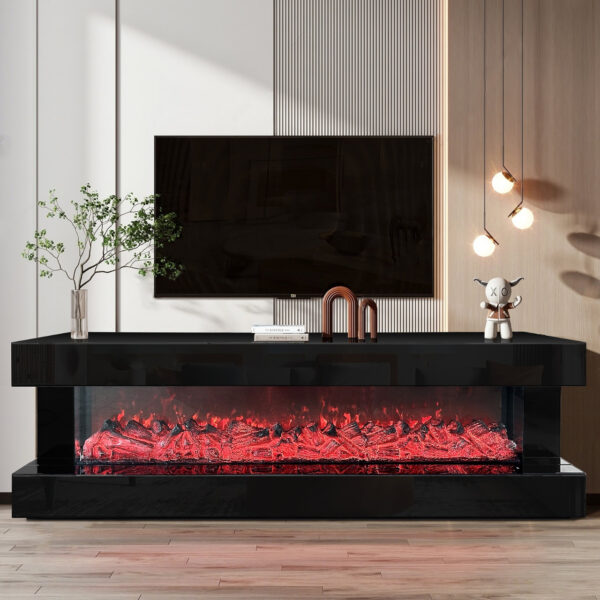 AF-86 TV/Fireplace 71" | Black