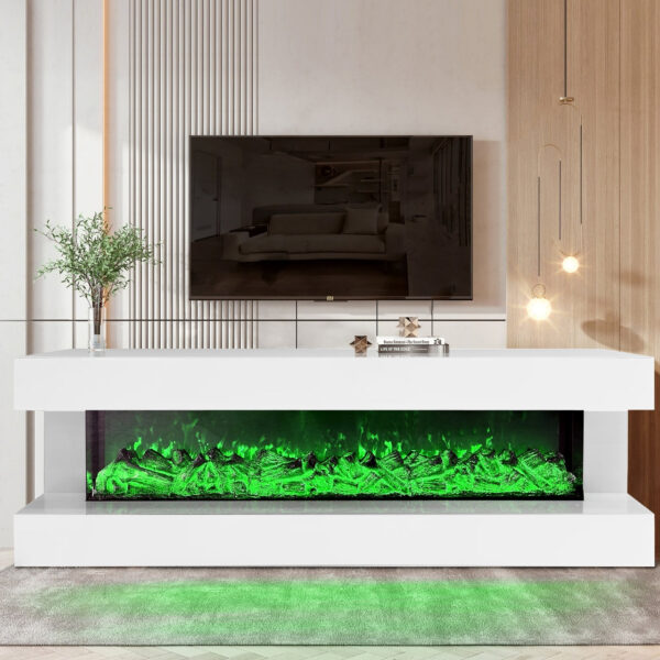 AF-85 TV/Fireplace 71" | White