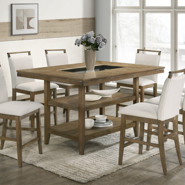 Tommy Counter Height Table + 6 Chairs Set